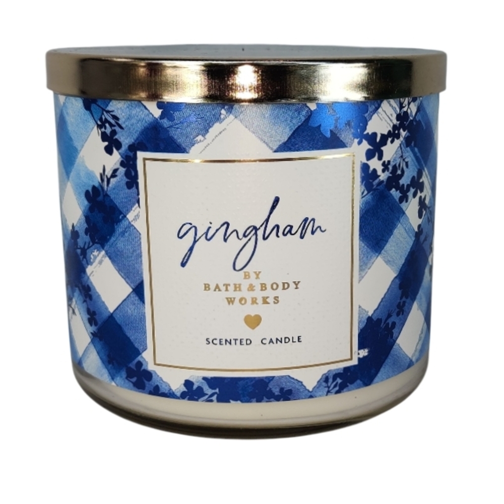 Bath & Body Works Gingham 3 Wick Candle